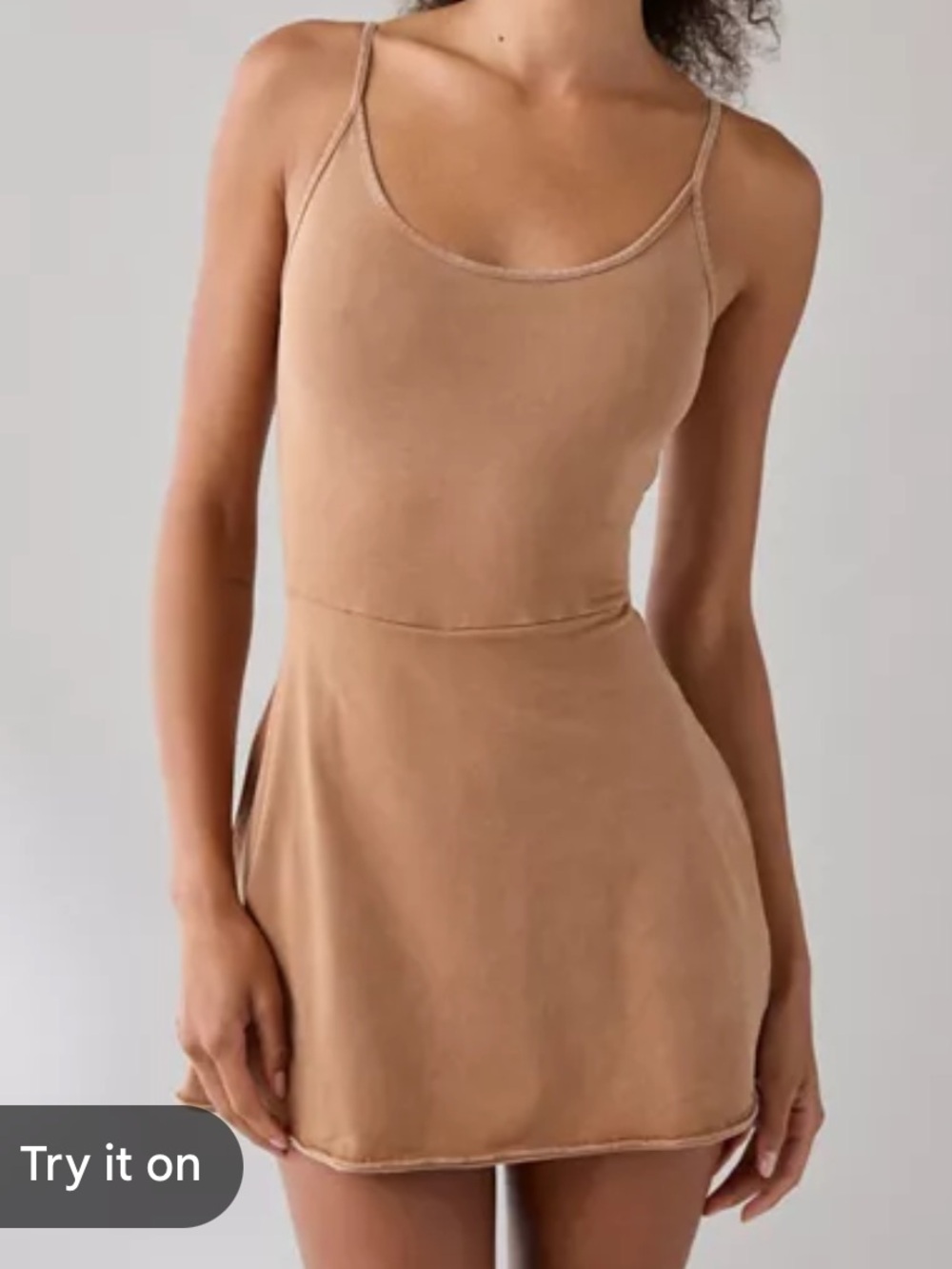 Urban Outfitters Kenny Knit Fit-And-Flare Romper Dress